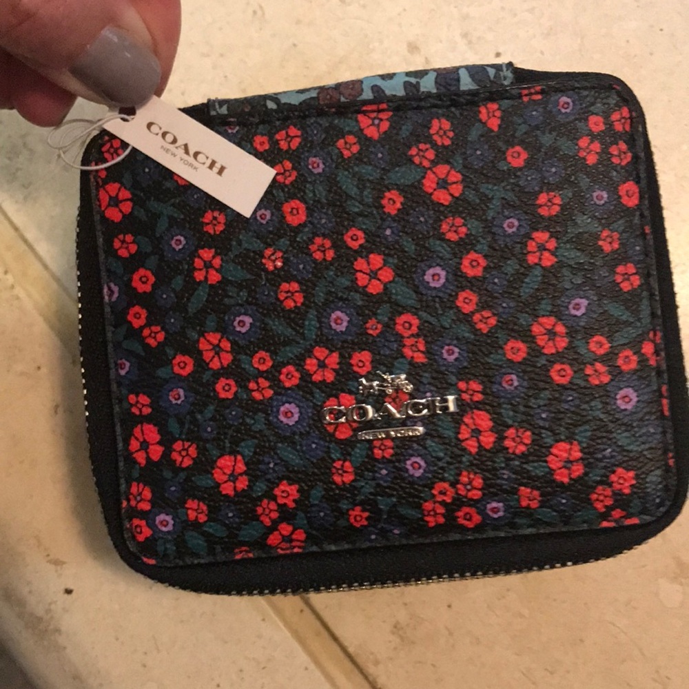 Coach Floral Ranch Jewelry Travel Case